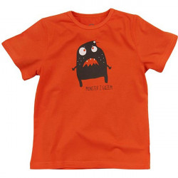 Dětské chlapecké tričko s krátkým rukávem oranžové