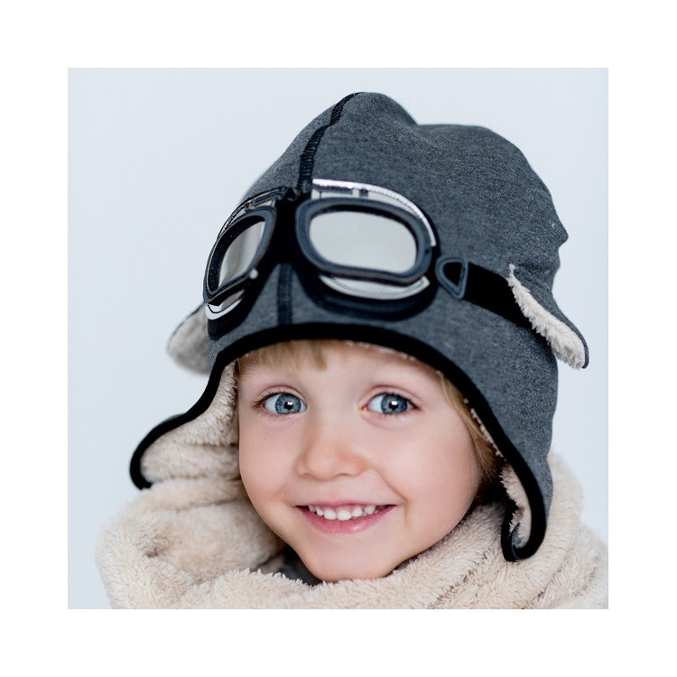 Dětská zimní čepice- pilotka Dekster II