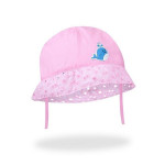 Dívčí letní klobouček na zavazování Yo! Lace in Flowers - růžový