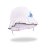 Letní kojenecký klobouček Yo! Lace in Flowers - bílý