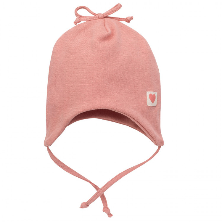 Kojenecká čepice na zavazování Pinokio Spring Light - růžová