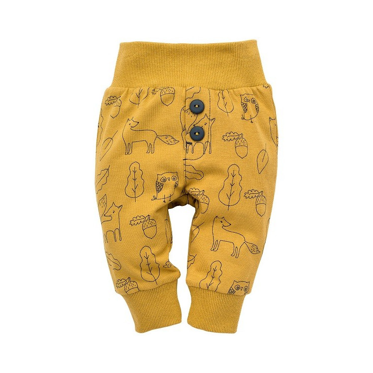 Kojenecké kalhoty Pinokio Secret Forest - hnědé