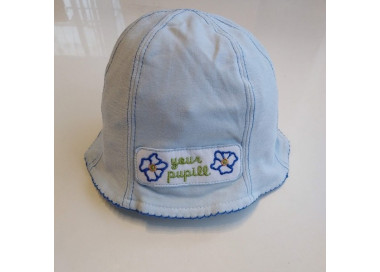 Podzimní kojenecký klobouček Marika- modrý