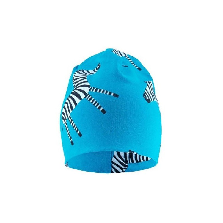 Kojenecká čepice Zebra - světle modrá